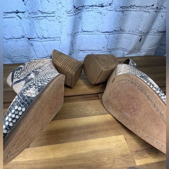 Vince Camuto Women's Snake Print Heels - Picture 4 of 5